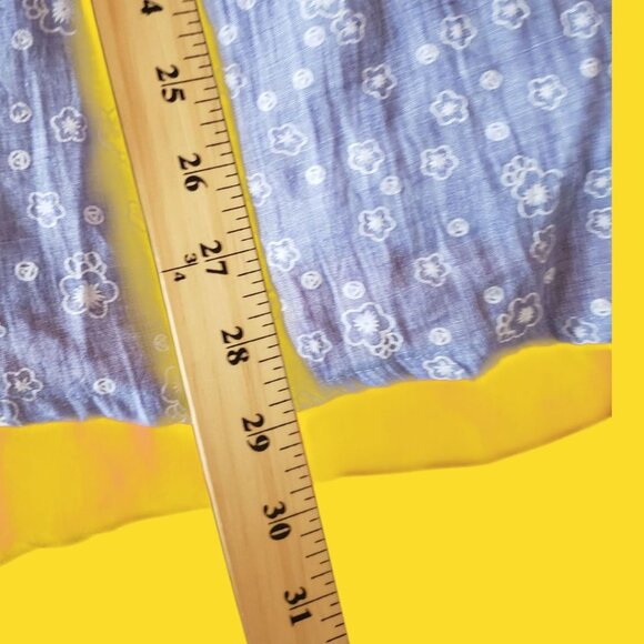 Man Jung Womens Floral Print Pleated  3/4 Sleeve Tunic Shirt  44 Light Purple - Picture 11 of 13